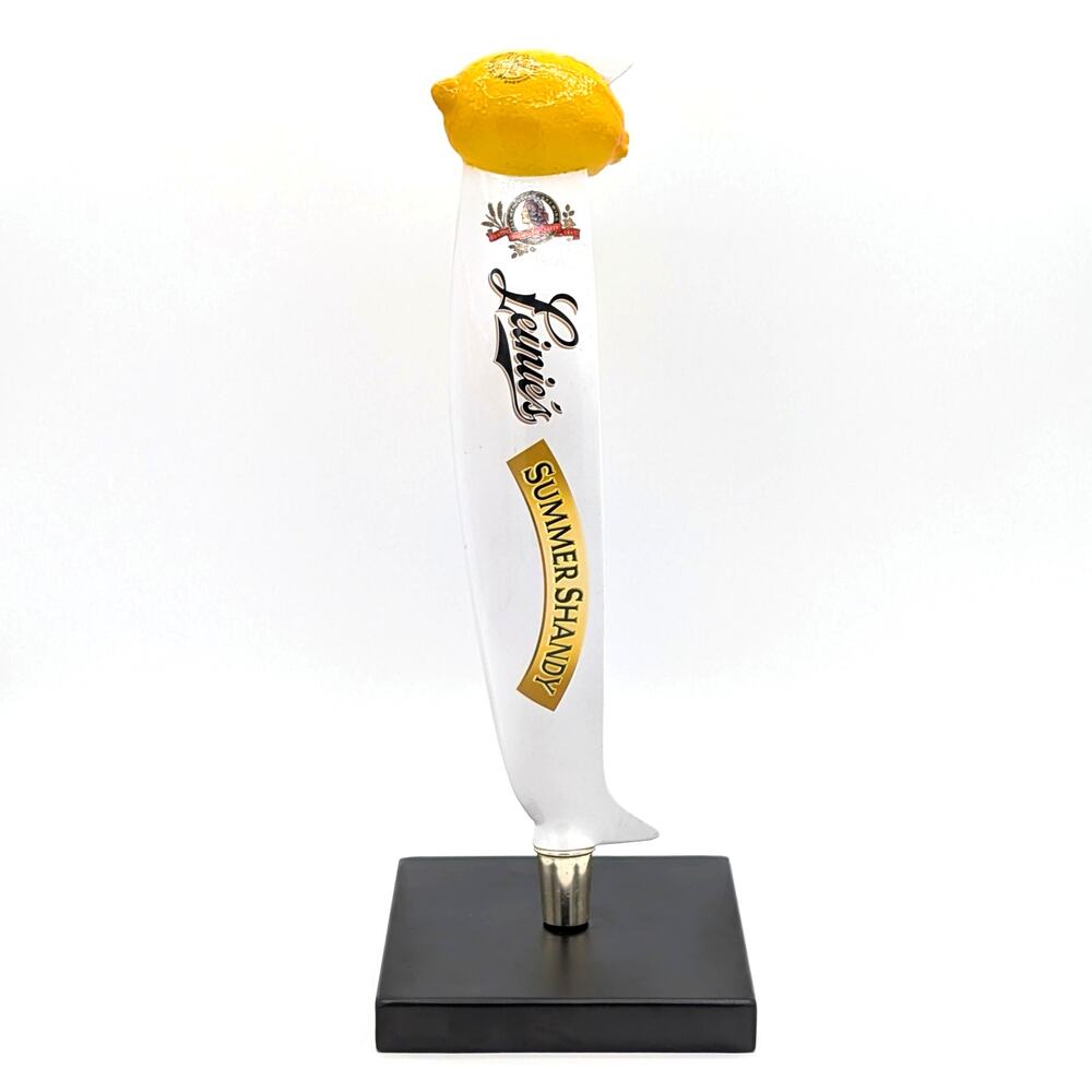 Leinenkugel's Summer Shandy Draft Beer Tap Handle Figural Canoe 3D Lemon Topper
